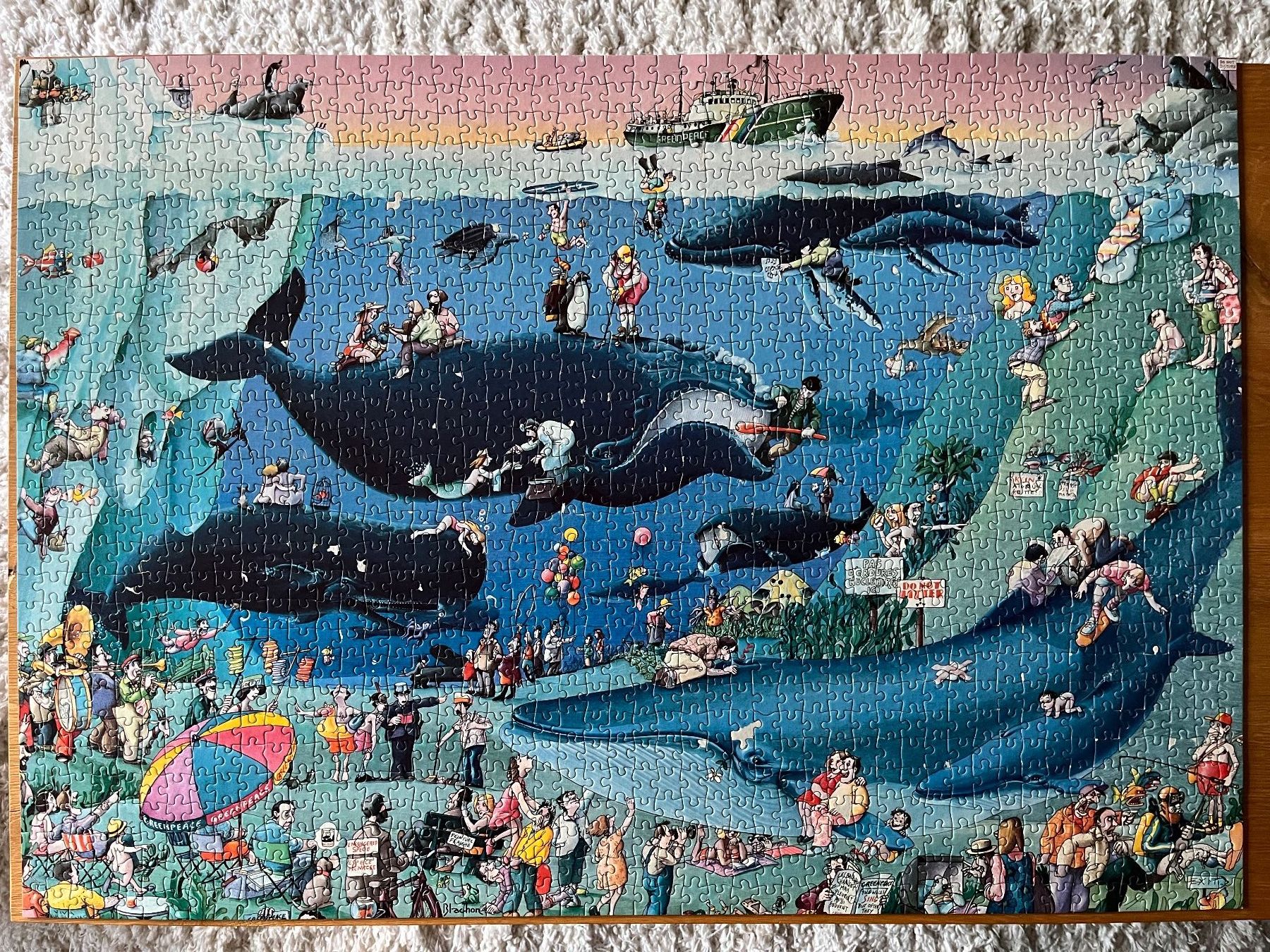 Heye Puzzles: Puzzle Heye "Greenpeace" by Blachon 1983 – D'occasion à Zürich par Gurkis