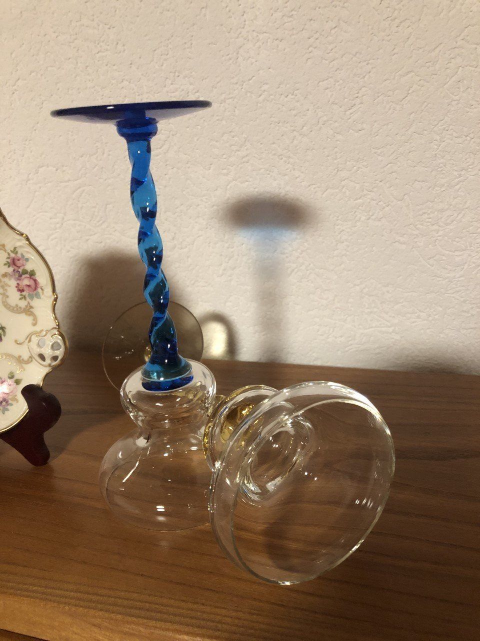 Portacandele: 2 Kerzenhalter aus Glas – Usato da Winkel venduto da Kade50 4