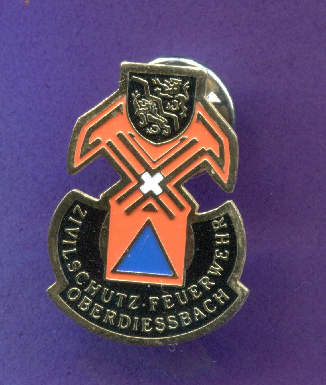 Placchette & Badge: Zivilschutz Feuerwehr  OBERDIESSBACH – Usato da Winterthur venduto da Sammleroase