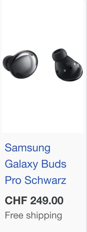 Samsung Kopfhörer: Samsung Galaxy Buds Pro – Neu und originalverpackt aus Zürich von ann_qyk6