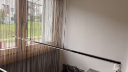 Moderne Esszimmerlampe, chrom