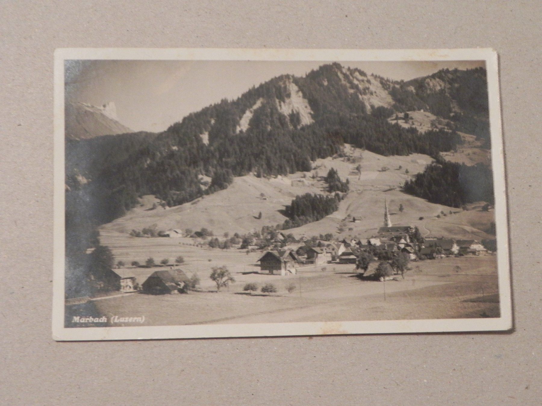 Ansichtskarten: Ansichtskarte Marbach LU Luzern 1934 – Gebraucht aus Siebnen von krimsie