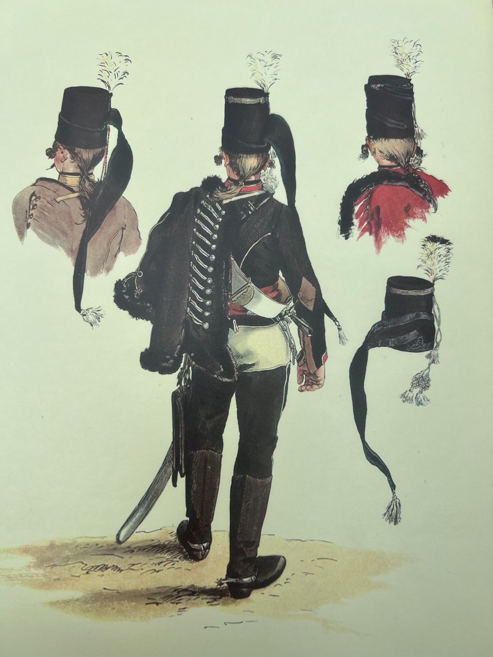 Grafica & Litografie: Lithographie originale - Hussard - Régiment de Ruesch – Usato da Savigny venduto da dor_5v9q 5