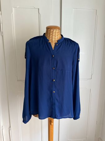 ZARA - Bluse royalblau S