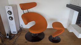 Varier (ehem. Stokke) Relaxsessel "Peel" mit Ottoman