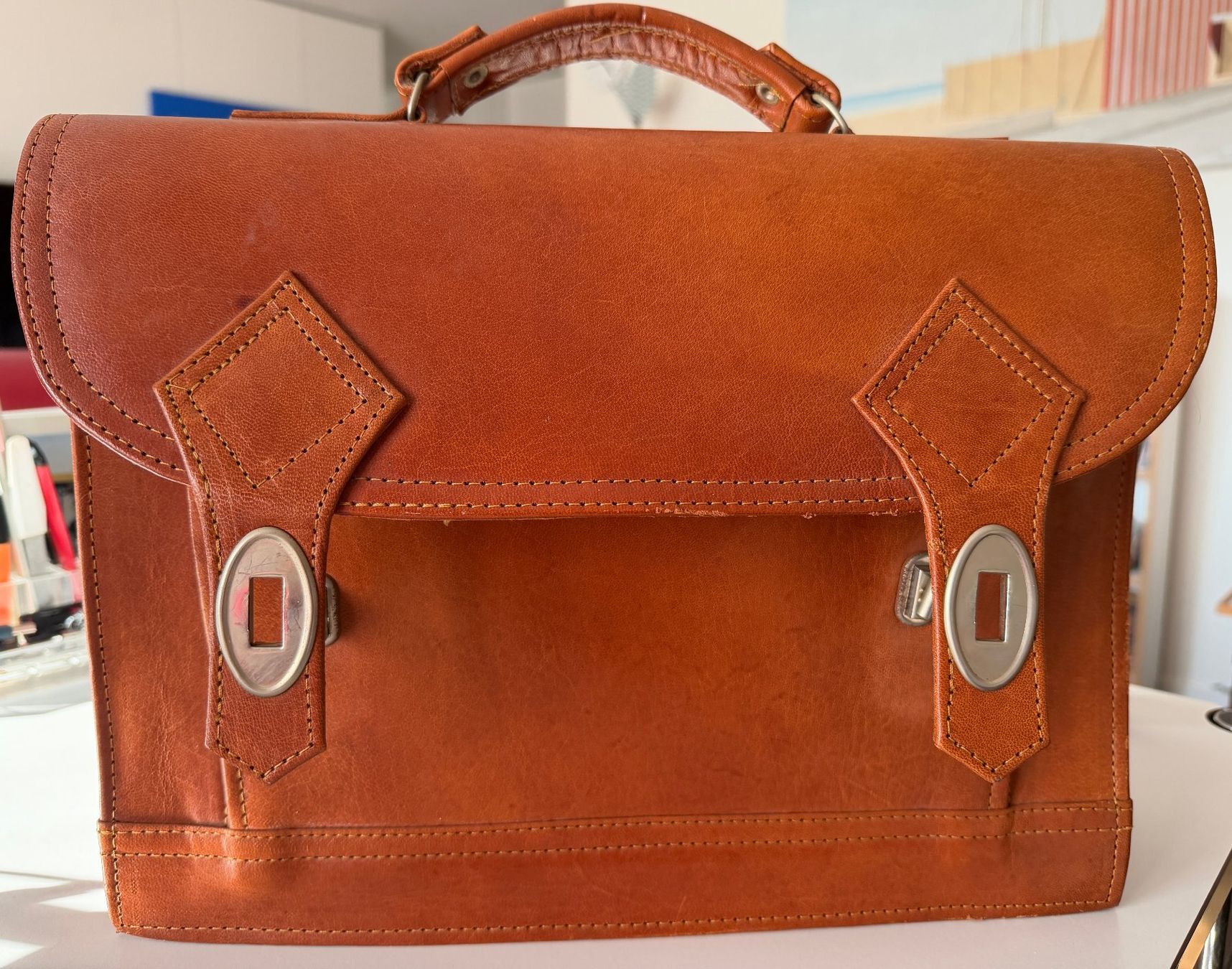Valigie & Borse: Vintage-Ledermappe – Usato da Caslano venduto da Helza