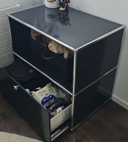USM Haller Sideboard schwarz mit Schublade