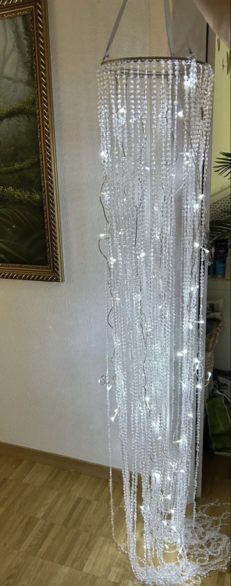 Lampade: Wunderschöner Perlenvorhang mit Licht, 2 Meter – Nuovo (secondo la descrizione) da Schwerzenbach venduto da schwerzi70 2