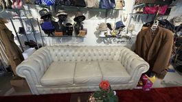 Edles, cremefarbenes Chesterfield Sofa - Top Zustand!