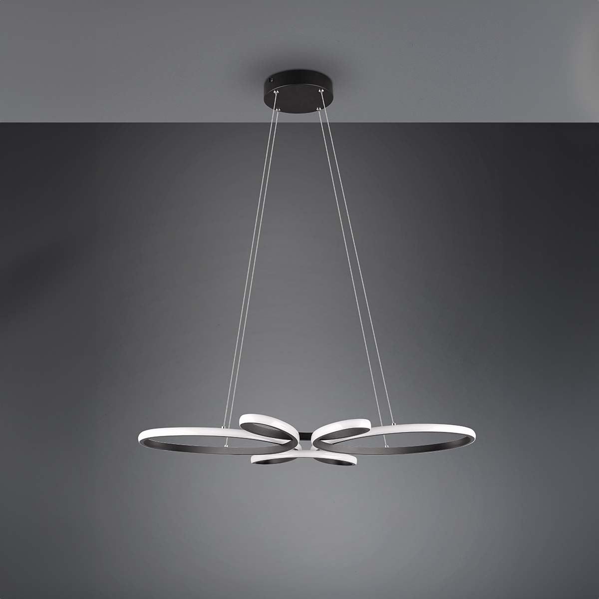 Lampadari & plafoniere: LED Pendelleuchte, Schwarz, 83 x 45 cm – Nuovo (secondo la descrizione) da Kreuzlingen venduto da Smart-Light 6