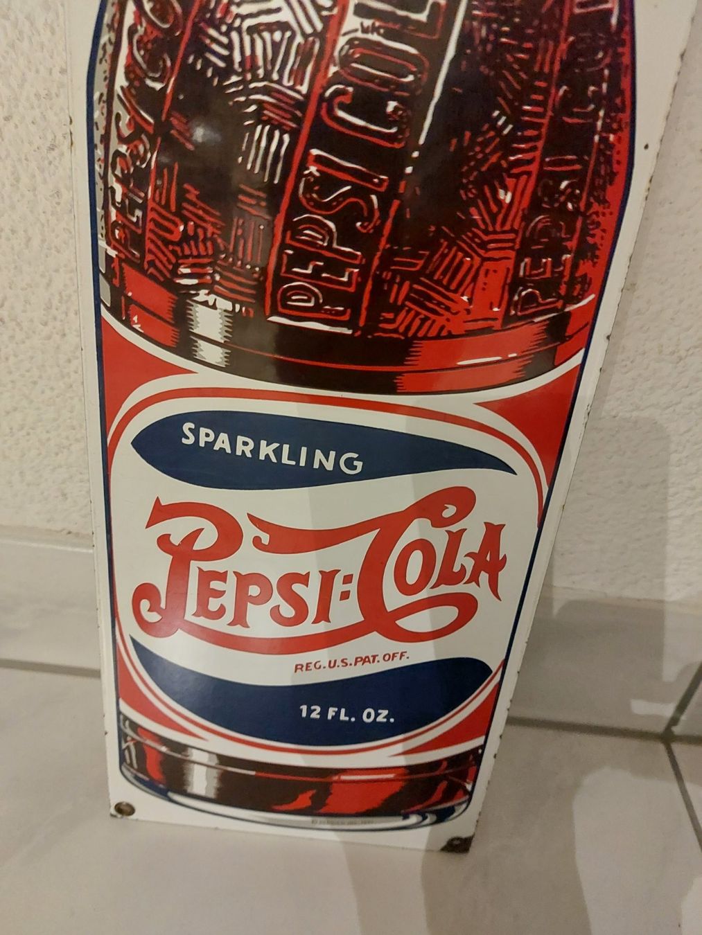 Pepsi Insegne: Emailschild Pepsi Cola plaque émaillée – Usato da Schenkon venduto da TG10 4
