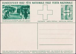 1932, BFK Nr.56g Bild: Männer am Webstuhl ungebraucht, 35.-