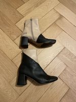 ALOHAS Stiefelette Watercolor Black Tahini Beige