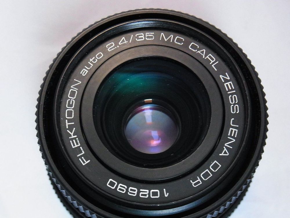 Carl Zeiss Jena Flektogon MC weiss 35mm f2.4 M42 Papiere #SS ...