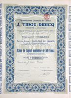 Manufacture Généreale de Tabacs J. Tirou-Diricq SA - 1923