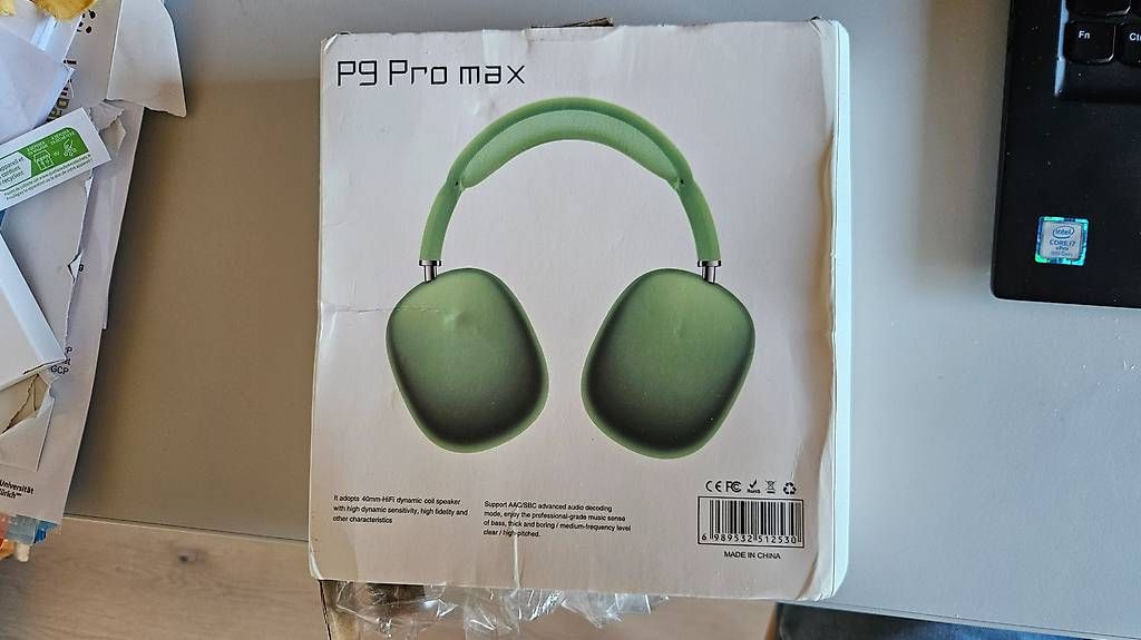 Cuffie: P9 pro Max Kopfhörer overear unbenutzt – Usato da Bronschhofen venduto da Kilian84