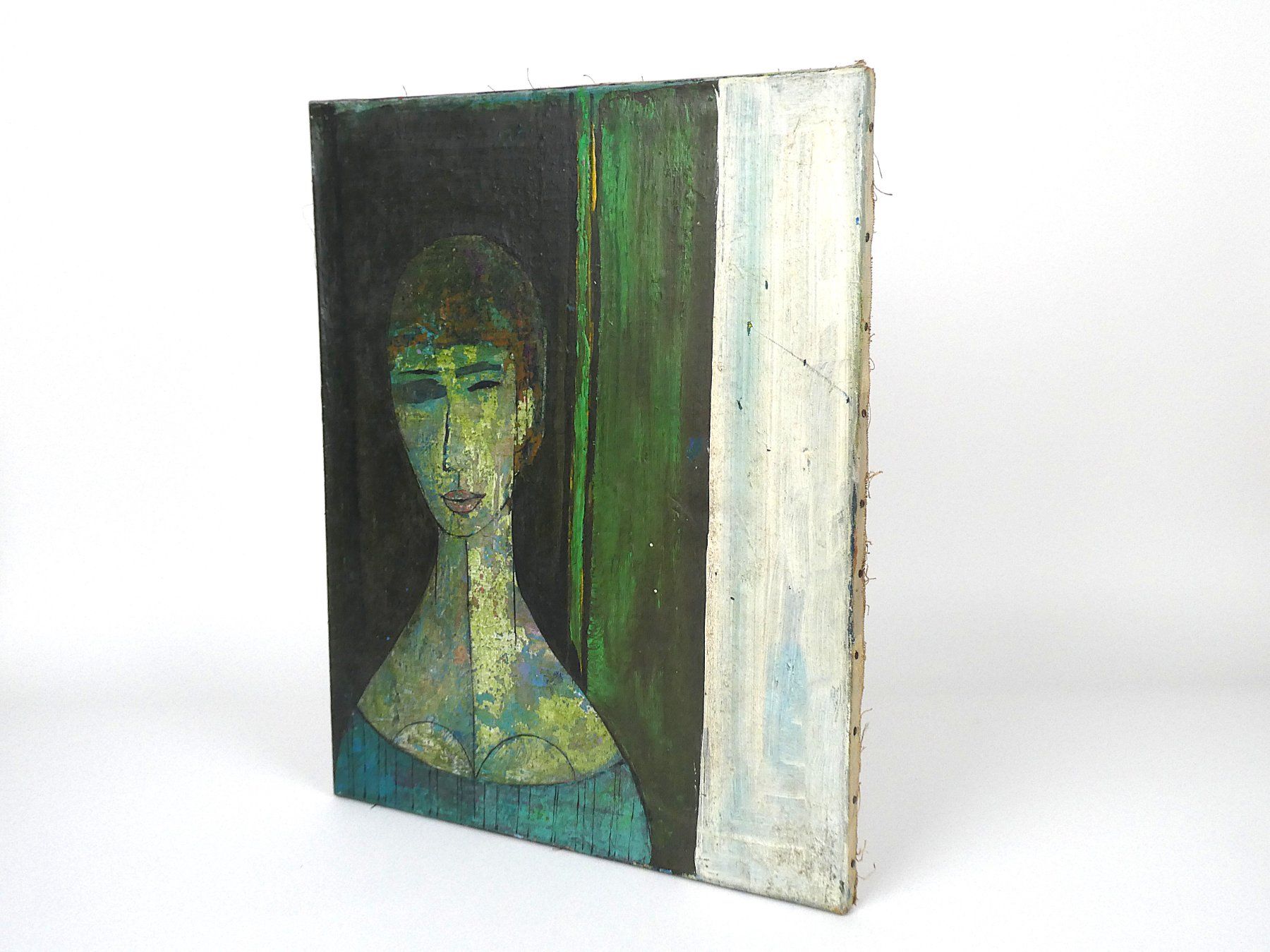 Gemälde: Portrait einer Dame, mid-century modern – Gebraucht aus Urtenen-Schönbühl von Restwert_Schoenbuehl 1