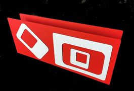 Briefhalter look 70s' porte-courrier "Mail 4 Presse Citron"