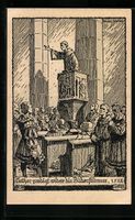 Wittenberg, Festpostkarte zur Luther-Fei