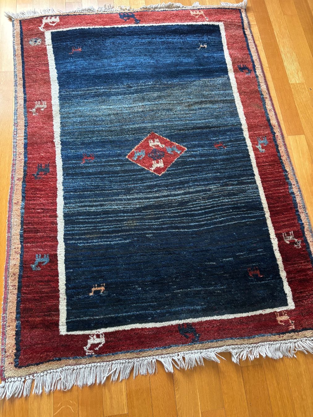 Gabbeh Tappeti: Gabbeh Teppich - 123 x 174 cm – Usato da Steckborn venduto da bluepapillon