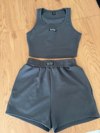 Sommer Set „California" Grau, Grösse S - Neu!