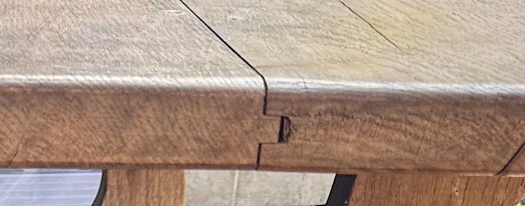 Tavoli: Table à manger en bois massif chêne - style rustique – Usato da Veyrier venduto da Szurkemaci 7