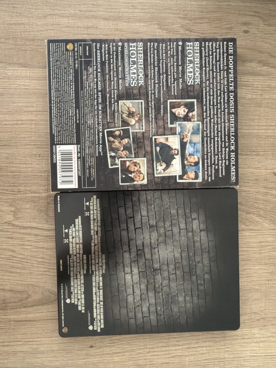 Tutti i DVDs: Sherlock Holmes 1&2 BluRay Steelbook – Usato da Hagendorn venduto da masterchieff 1