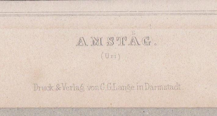 Incisioni: Amsteg  Amstäg  -  antiker Stich – Usato da Vitznau venduto da Mina60 4