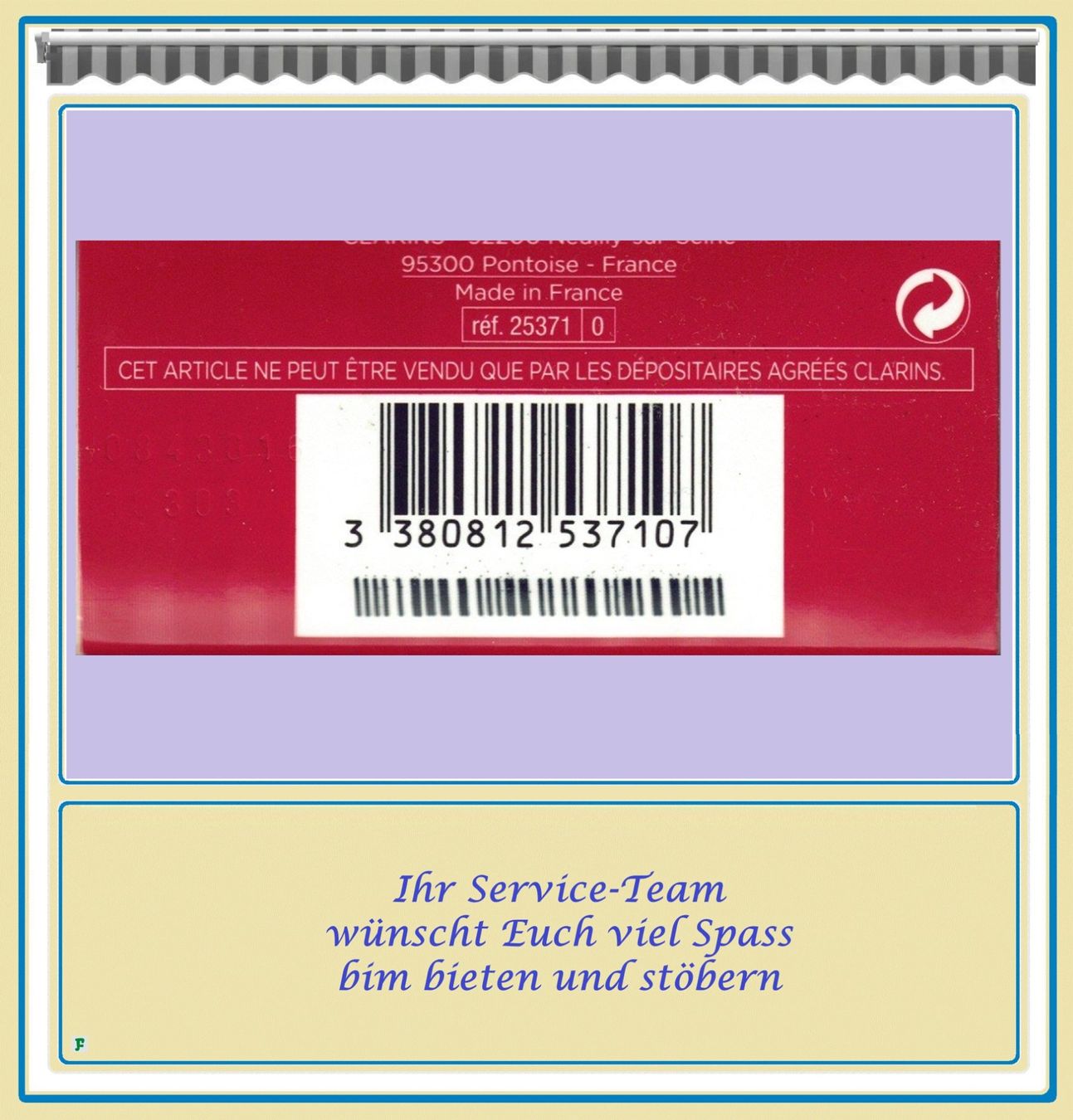 Clarins Profumi & Eau de Toilette: CLARINS PARIS • Eau Dynamisante 100 ml – Nuovo e nell'imballaggio originale da Münchwilen TG venduto da FDOF_SHOP 6