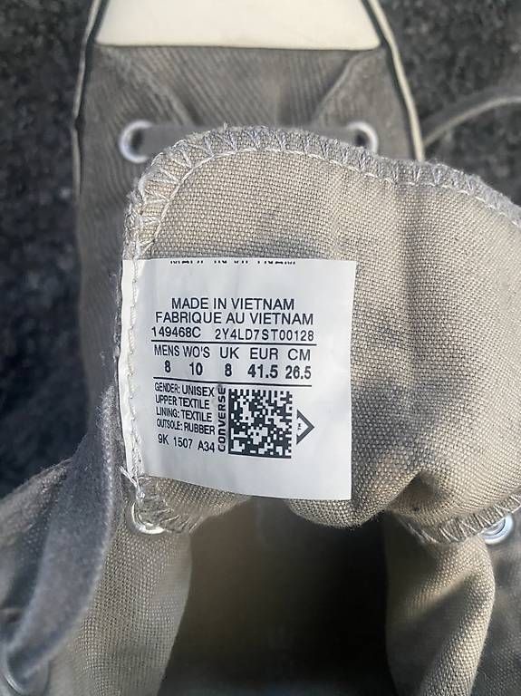 Converse Scarpe da uomo: Converse Grau in Grösse 41.5 – Nuovo (secondo la descrizione) da Herrenschwanden venduto da ale_5ggz 1