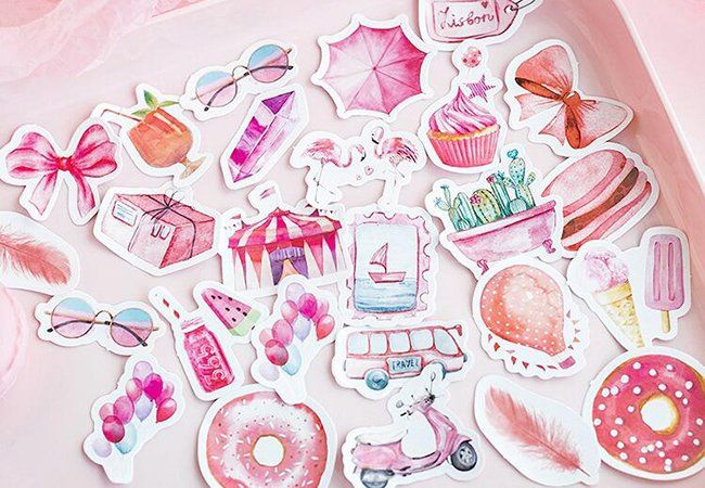 45 Stk. Sticker zum Basteln - Nette Mädchen | Kaufen auf Ricardo