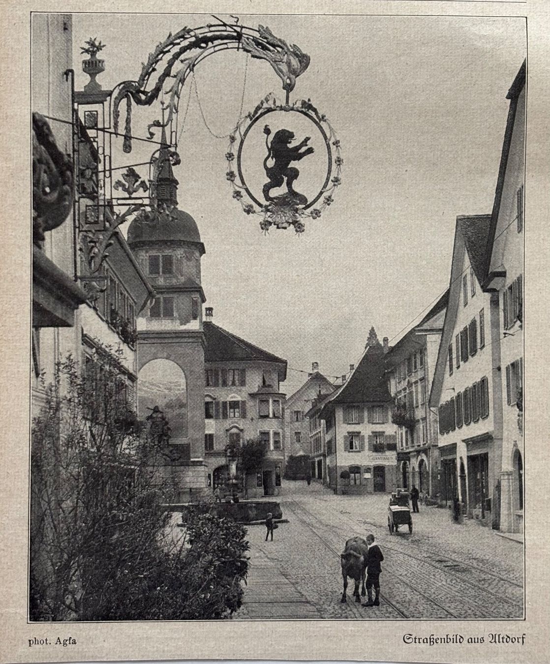 Cartoline postali: Antik Druck 1930, Altdorf, animiert – Usato da Frauenfeld venduto da Merk52