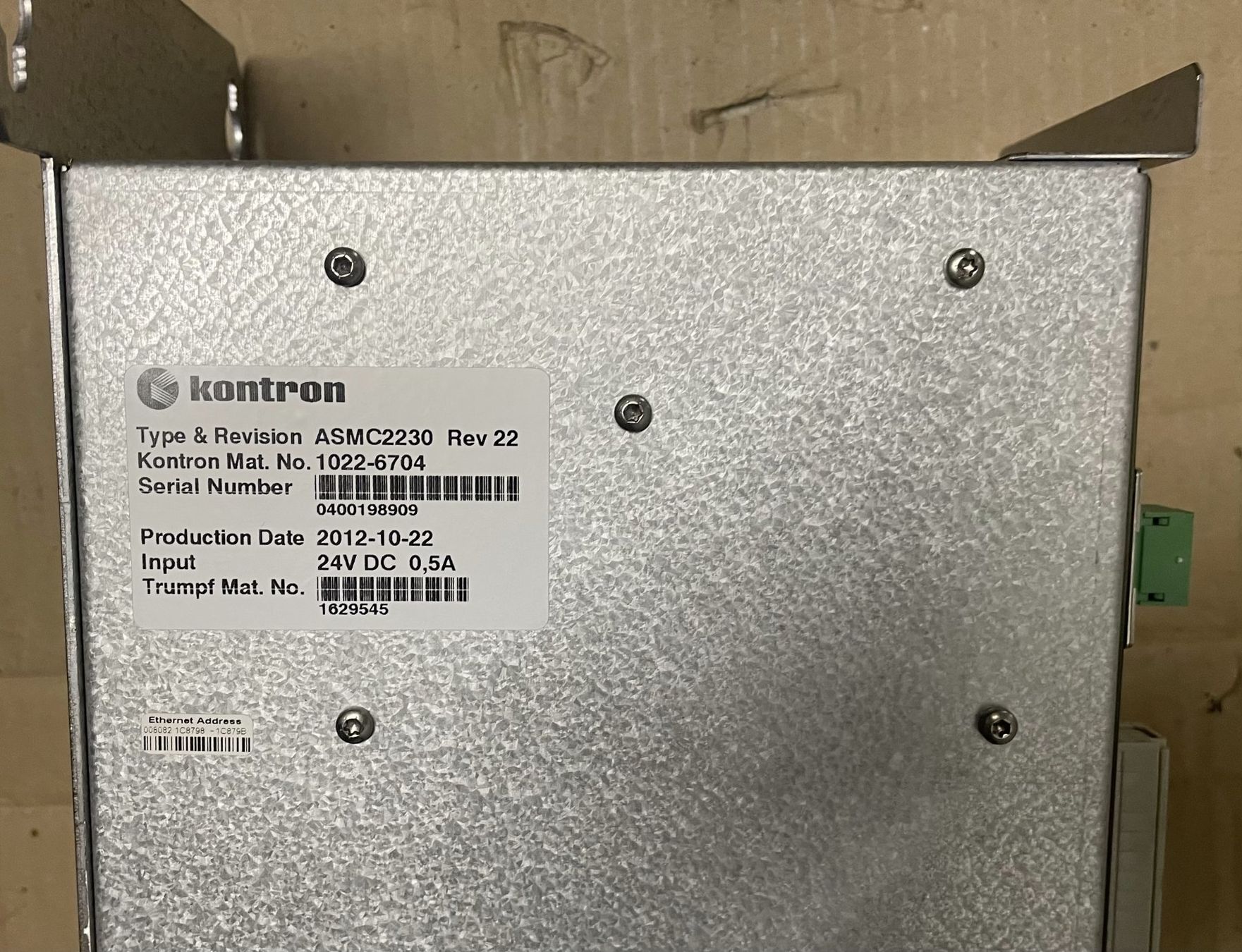 Elektronikbauteile: TRUMPF Kontron Laser-Control ASMC2230 Rev 22 – Gebraucht aus Sins von 3985schluckti 2