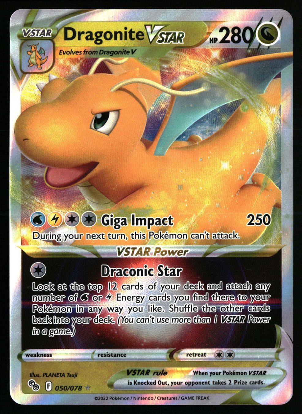 Pokémon Carte collezionabili: Dragonite VSTAR #50 Pokemon Go – Usato da Feuerthalen venduto da Plazatoys