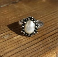 Silberring mit Perle