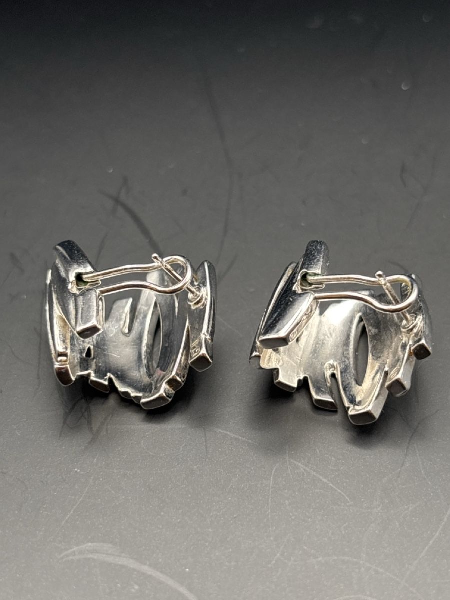 Pierre Lang Orecchini pendenti & Orecchini a lobo: Pierre Lang Silber Design abstrakt  – Usato da Uznach venduto da Vintage2022. 3
