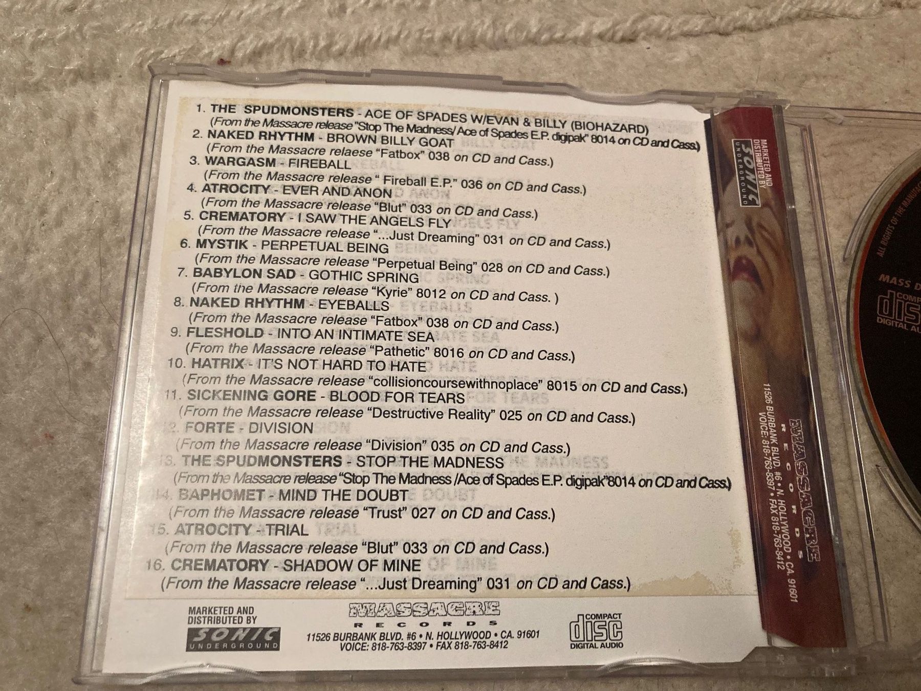 CDs: Massacre Madness Sampler CD Kult Death Metal 1995 – Gebraucht aus Wagenhausen von Novafreund283 2