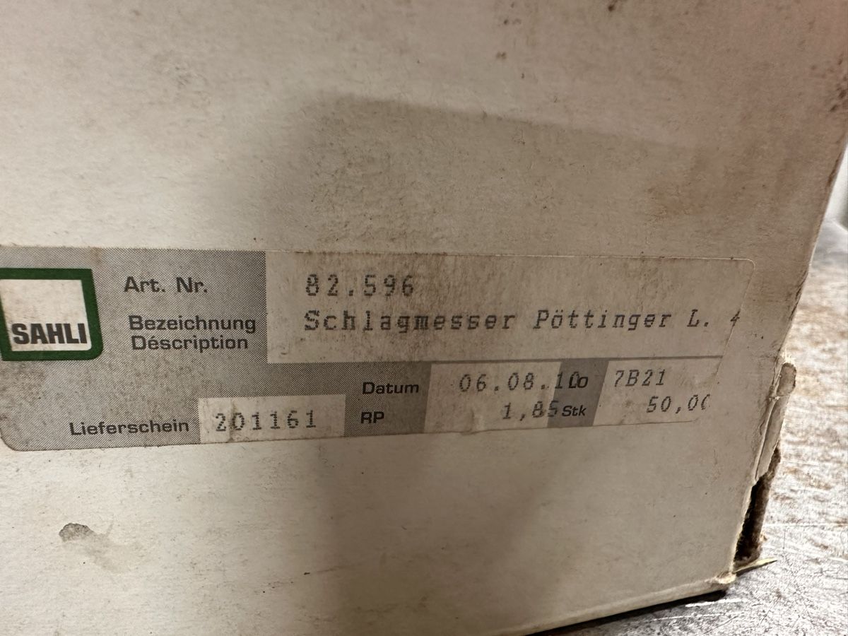 Pöttinger Raccolta foraggio grezzo: Messerklinge Pöttinger – Nuovo e nell'imballaggio originale da Dreien venduto da boedmelicity