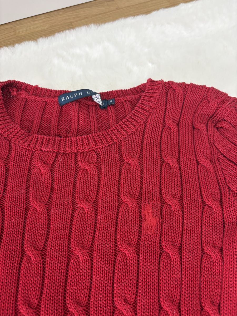 Ralph Lauren Maglioni & Felpe: Ralph Lauren Strickpullover, rot. Winter-Klassiker! – Usato da Ebikon venduto da luu_2x95