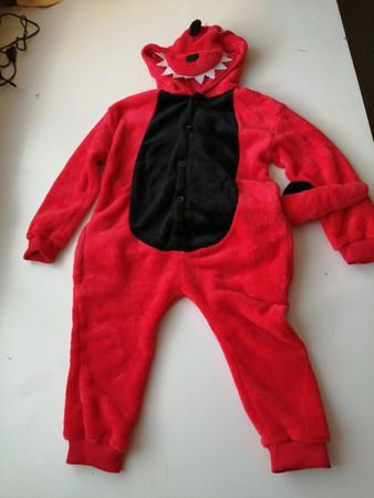 Fasnachtskostüm Drache, Grösse 100  warm und kuschelig