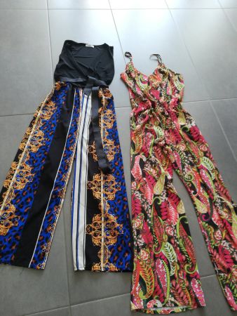 2 Jumpsuits gemustert Damen Grösse M guter Zustand