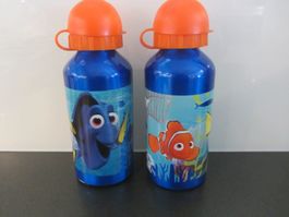 2 Alu-Trinkflaschen "Finding Dory", 18 cm