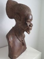 alte Afrikaner Büste Bongossi Holz