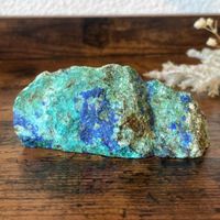 ✲ Azurit Malachit Rohstein ✲ 88g / 87mm Azurite Raw