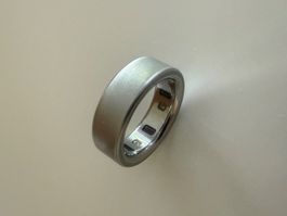 Oura Ring 4 Brushed Silver, Grösse 10