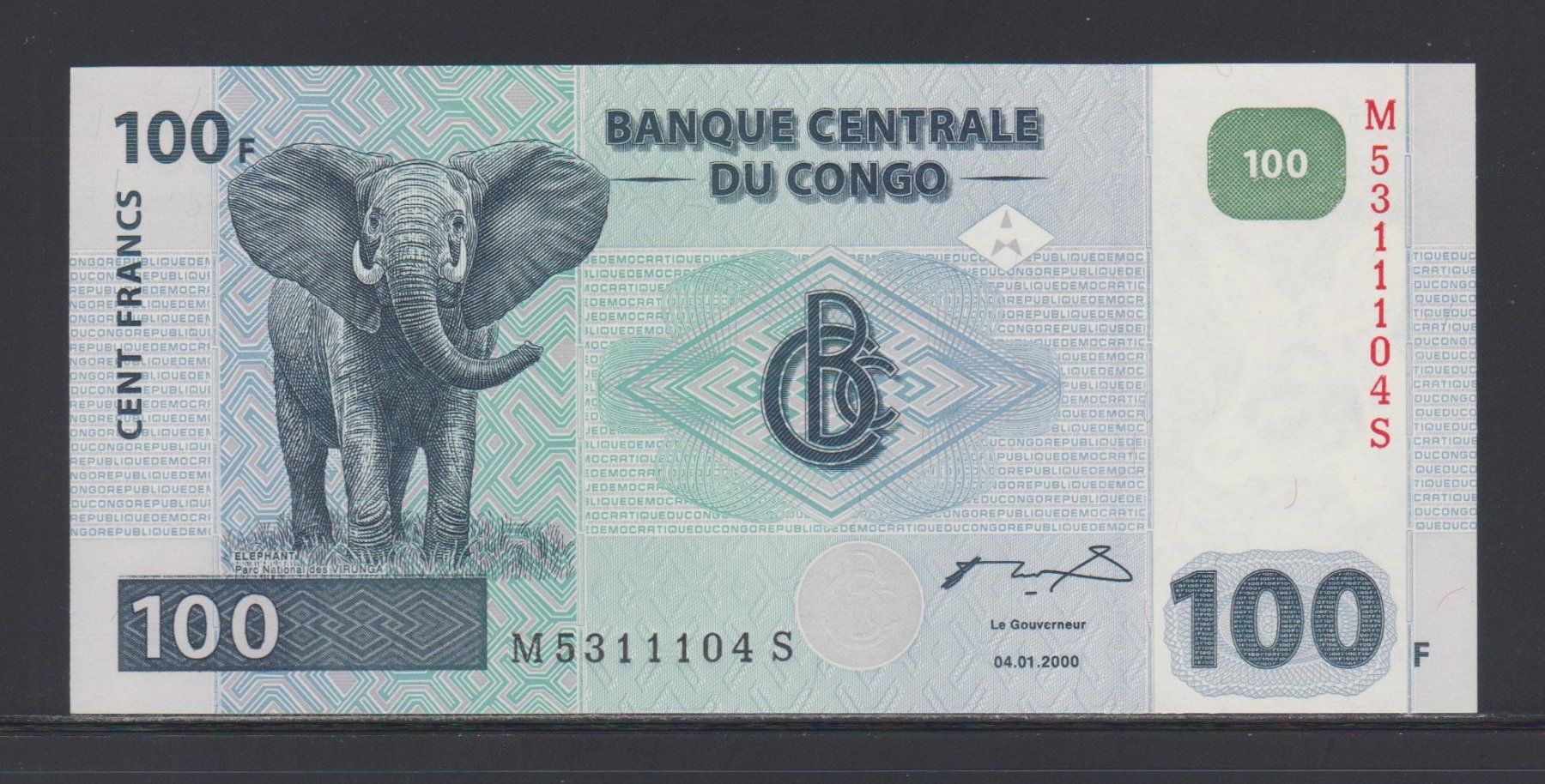 Banconote: Congo Dem. Rep. 100 Francs 04.01.2000 ungefalten – Nuovo (secondo la descrizione) da WilSG venduto da Wil10