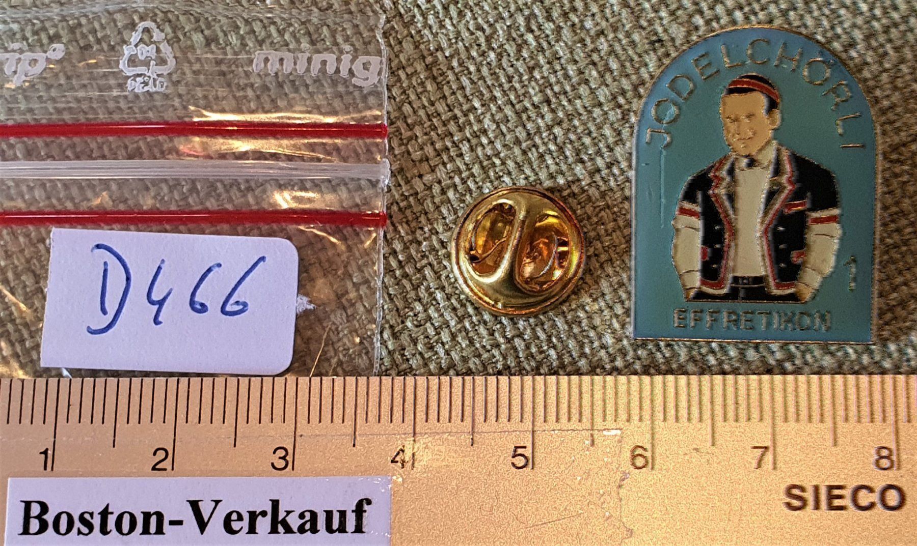 Coperchi dei cremini per caffè: D466 - Pin Jodlerchörli Effretikon 1  CH – Usato da Reinach BL venduto da Boston-Verkauf 3