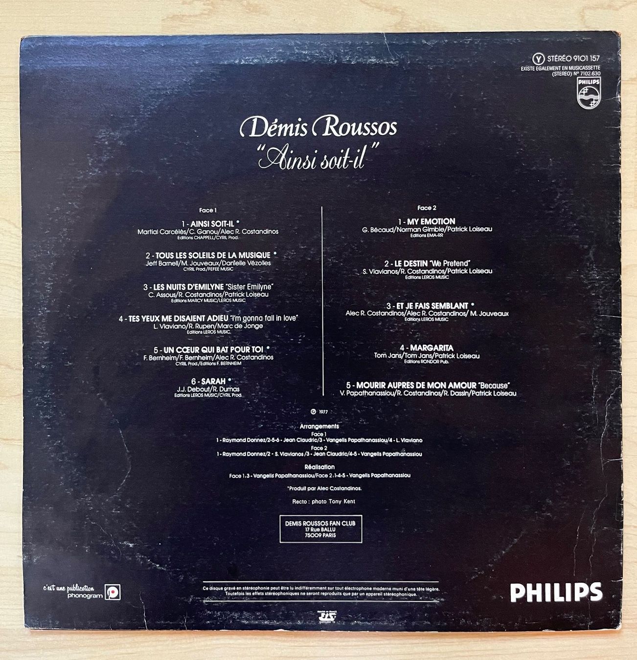Dischi in vinile: Schallplatte Démis Roussos - Ainsi soit-il – Usato da Zürich venduto da Gurkis 1