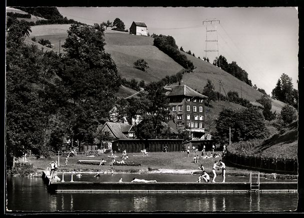 Cartes postales: AK Trogen /App., Schwimmbad – D'occasion à Berlin par bartko-reher