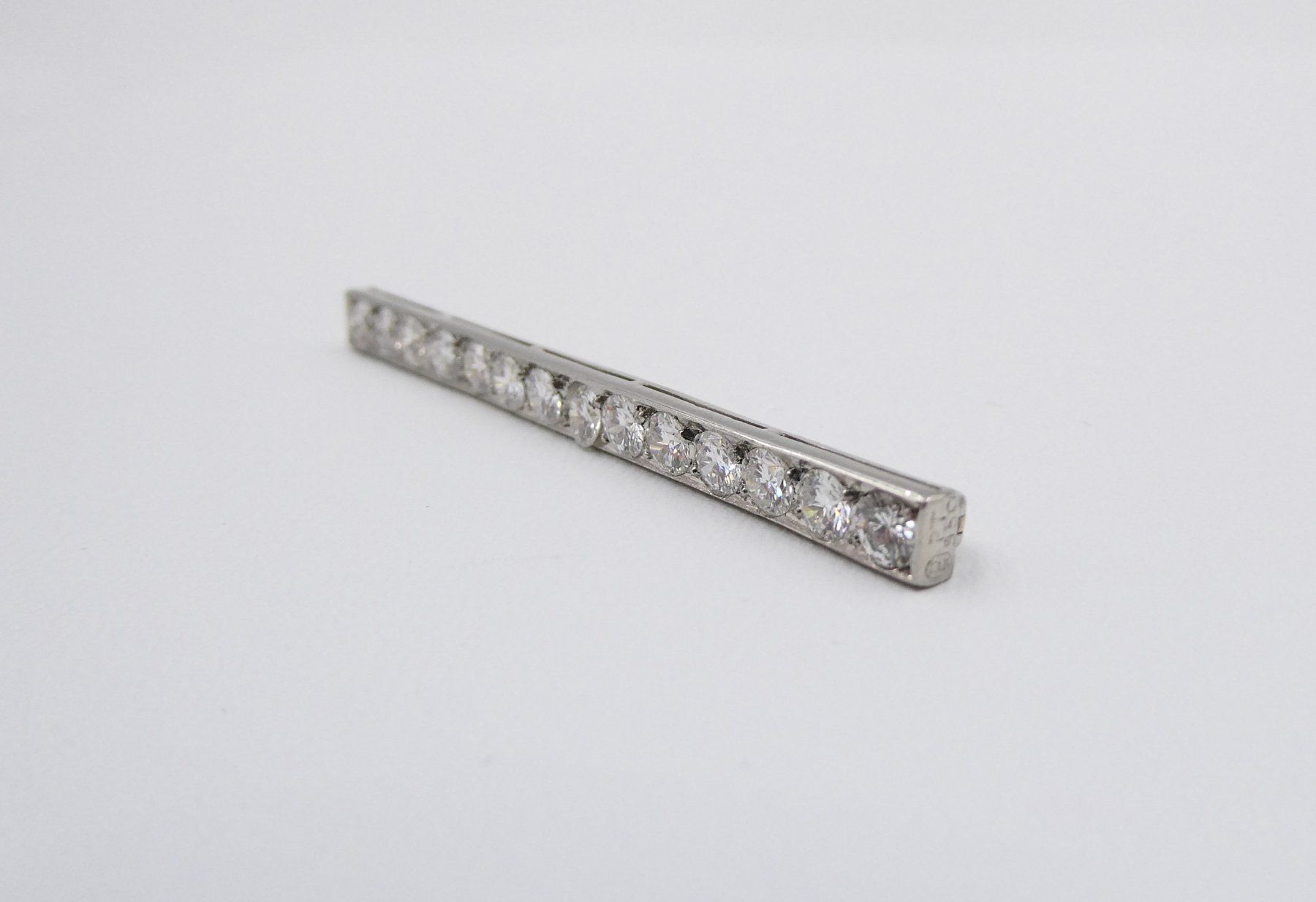 Spille & Fermagli: DIAMANT BROSCHE IN 950 PLATIN – Usato da Luzern venduto da EdiGem 1